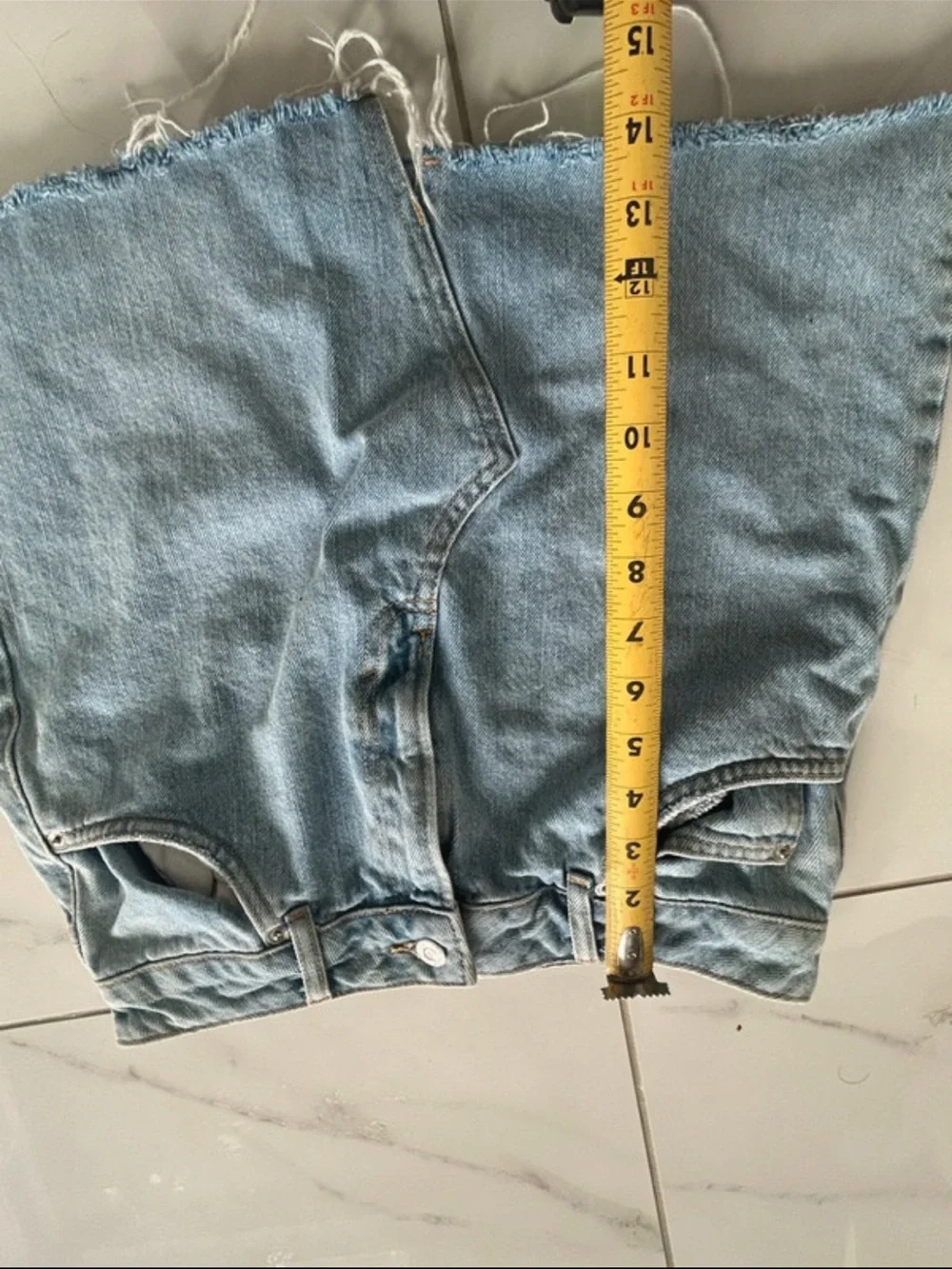 Light Wash Denim Mini Skirt -Topshop
